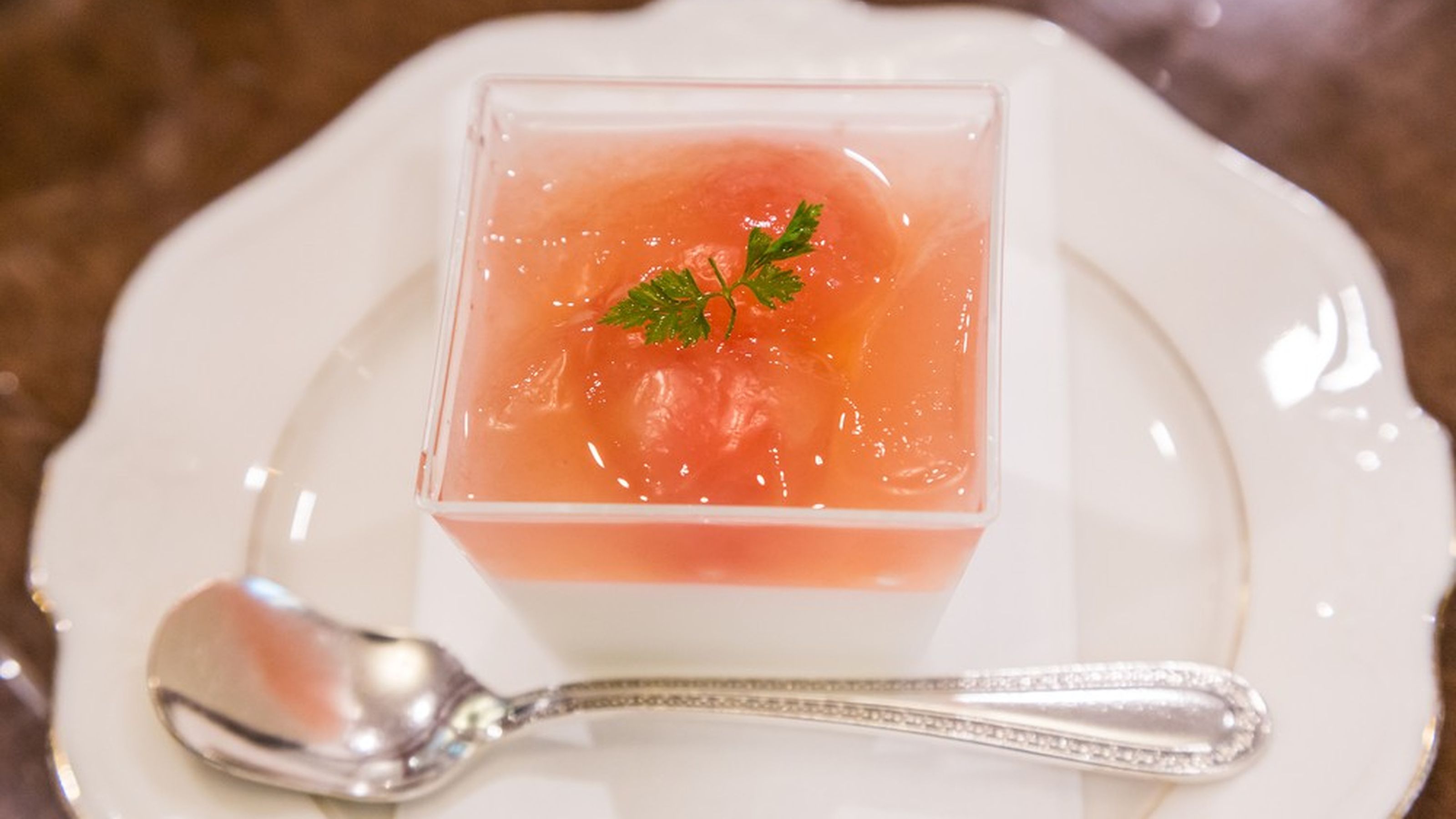 budino di pesche