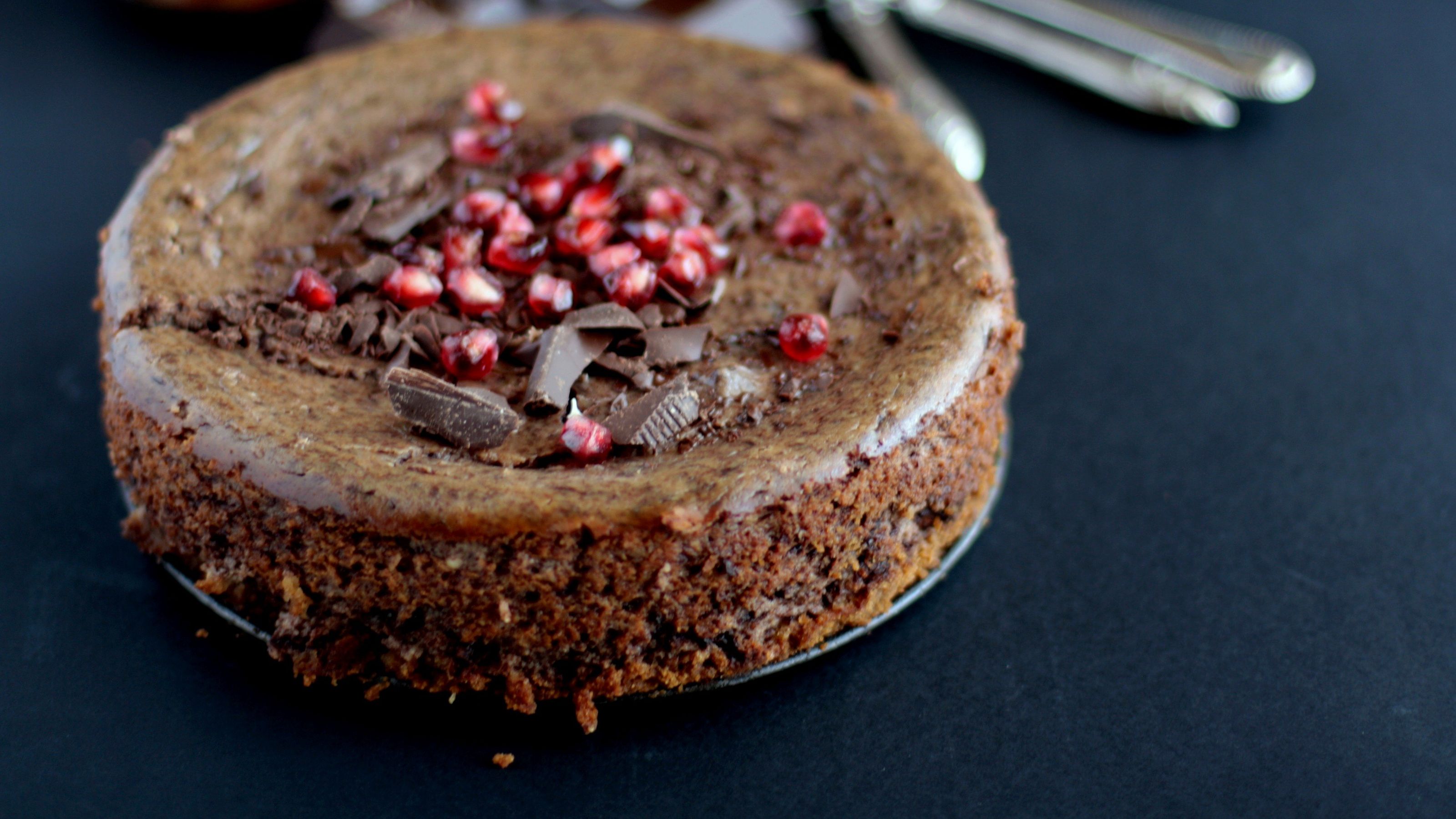 La cheesecake al cioccolato è pronta
