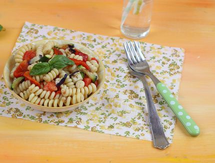 La pasta fredda vegetariana