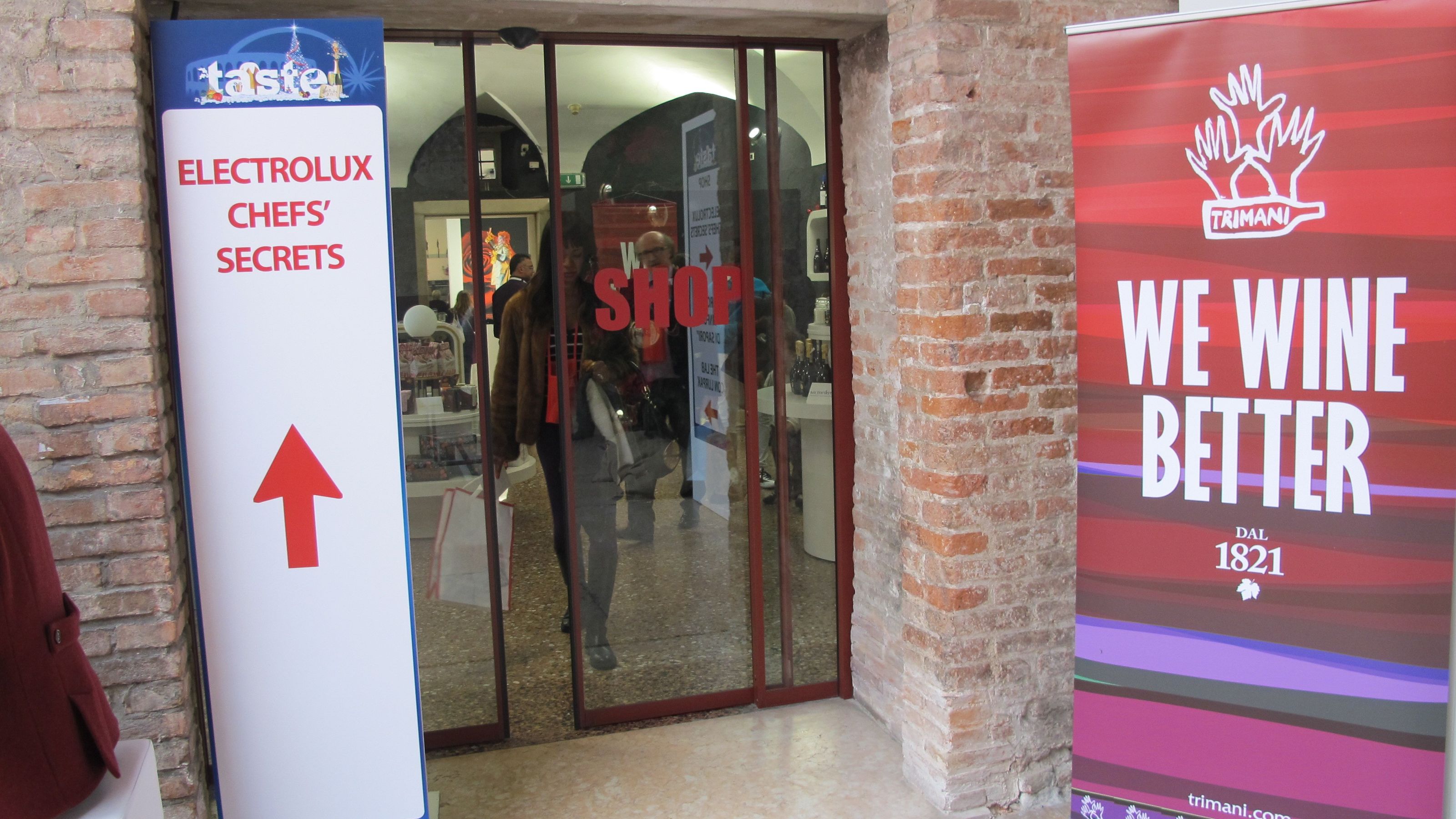 all'uscita: lo schop