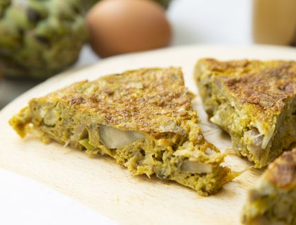 Frittata di carciofi e pecorino
