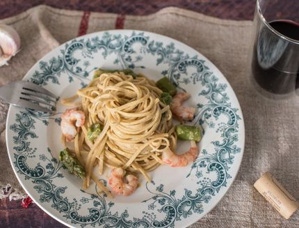 tagliolini-in-crema-di-gamberi-e-asparagi-4