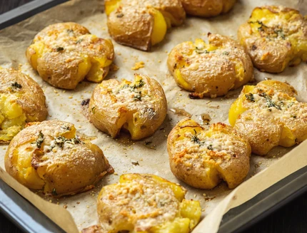Patate schiacciate