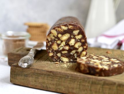 Salame al cioccolato con cacao