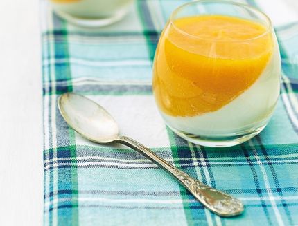 Panna cotta con mango al bimby
