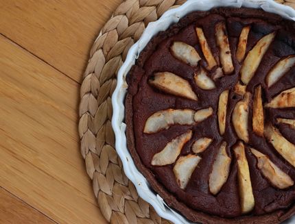 Crostata di pere e cioccolato