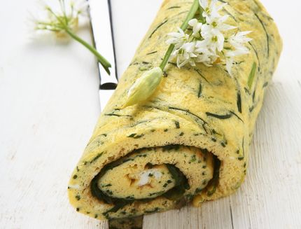 rotolo di frittata alle erbe