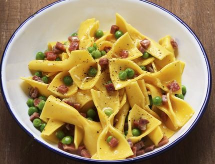 099 – pasta prosciutto e piselli-